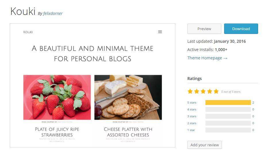 - WordPress Themes for Bloggers