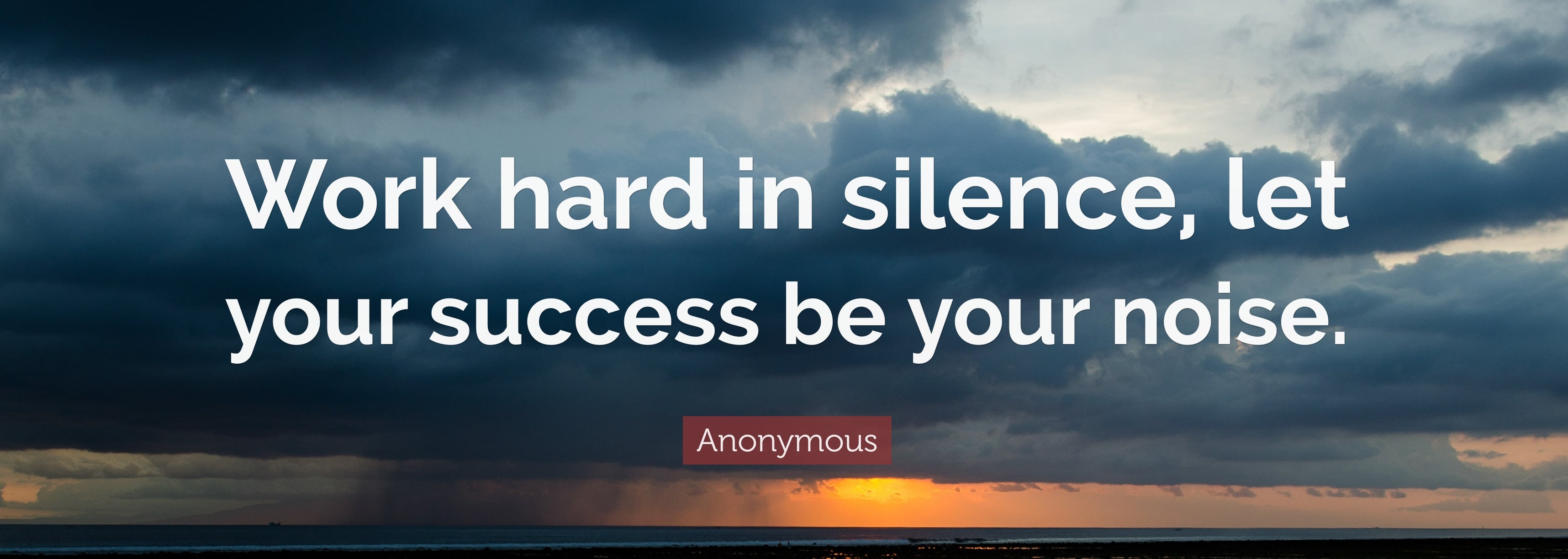 18846 Anonymous Quote Work hard in silence let your success be your