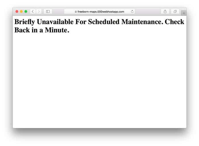 briefly unavailable for scheduled maintenance