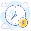 7558443 time money cost time is money icon