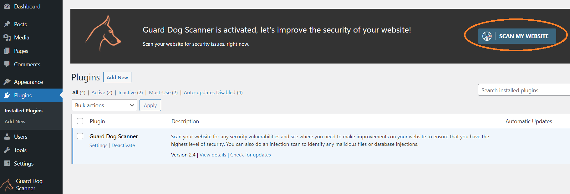 WordPress Security Scanner New